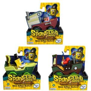 Spongebob Movie Bikini Bottom Boaters Set Rev To Race Spongebob Gary Mr Krabs